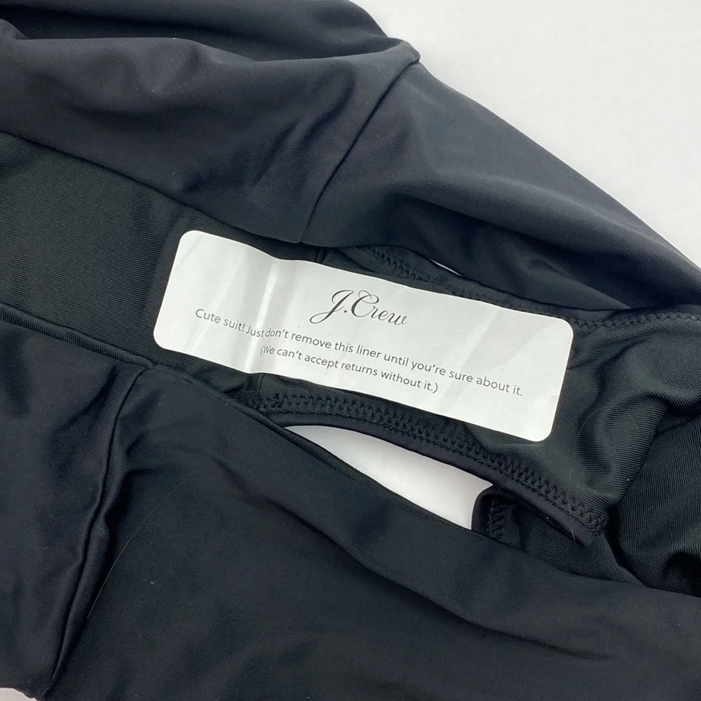 NWT J. Crew | Black High Rise Bikini Bottoms 2X Plus